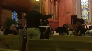 conducting orchestra